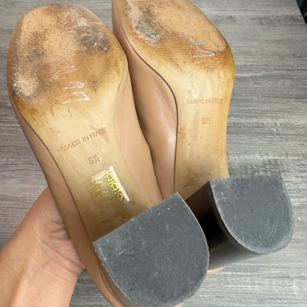 Everlane Day Heel Pecan Stacked Womens size 6.5  $178 - Picture 11 of 11